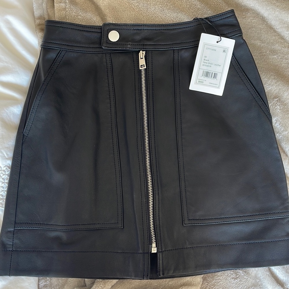 Theory city mini skirt